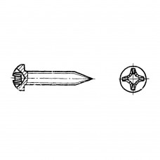 Винт ГОСТ 11650-80 самонарезающий с полукруглой головкой и заостренным концом крестообразный шлиц