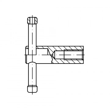 Ключ 12 с перекидной рукояткой, сталь DIN 6307