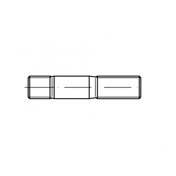 Шпилька 10х20 резьбовая, ввинчиваемый конец, сталь 8.8, цинк DIN 939