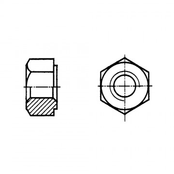 Гайка ГОСТ 10495-80 шестигранная для фланцевых соединений