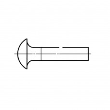 Заклепка ГОСТ 10299-80 с полукруглой головкой