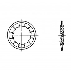 Шайба ГОСТ 10462-81 стопорная с внутренними зубцами