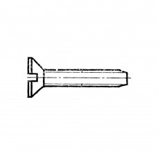 Винт ГОСТ 10619-80 самонарезающий с потайной головкой прямой шлиц
