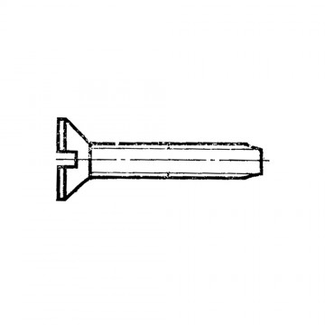 Винт ГОСТ 10619-80 самонарезающий с потайной головкой прямой шлиц