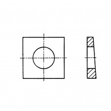 Шайба ГОСТ 10906-78 косая квадратная клиновая