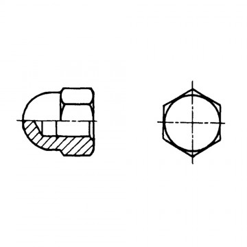 Гайка ГОСТ 11860-85 колпачковая