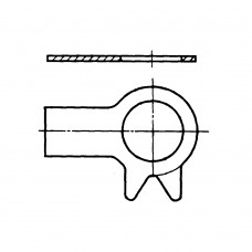 Шайба ГОСТ 13463-77 стопорная с лапкой и носком