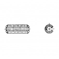 Штифт ГОСТ 14229-93 цилиндрический пружинный с прорезью