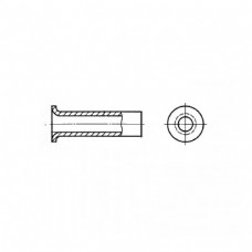 Заклепка ГОСТ 12639-80 пустотелая с плоской головкой