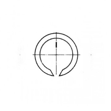 Кольцо пружинное ГОСТ 13940-86 упорное плоское наружное концентрическое