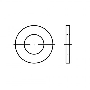 Шайба 2 плоские, полиамид (2,2х5х0,3) DIN 125