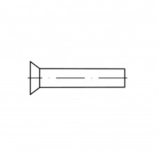 DIN 661 Заклепка 2* 4 с потайной головкой, алюминий