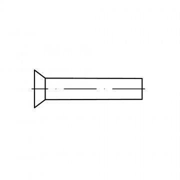 Заклепка 2х4 с потайной головкой, алюминий DIN 661