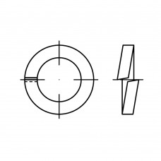 DIN 7980 Шайба 10 пружинная, сталь, цинк