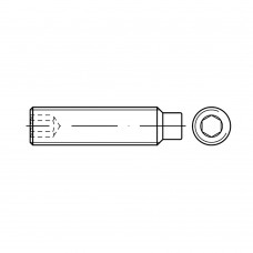 DIN 915 Винт М16* 30 установочный, внутренний шестигранник, цилиндрический конец, сталь