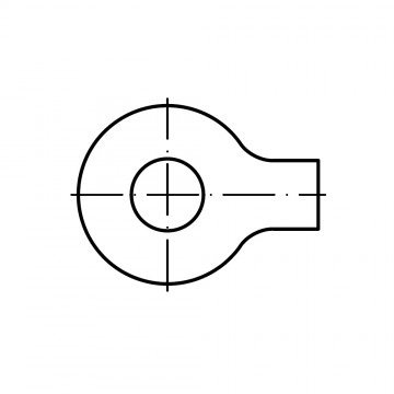 Шайба 3,2 стопорная с лапкой, сталь DIN 93