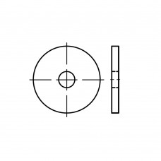 DIN 1052 Шайба 25 плоская увеличенная подкладная, сталь