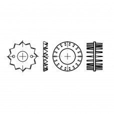 DIN 1052 Шайба 80 плоская увеличенная подкладная, зубчатая с 2х сторон, сталь, цинк