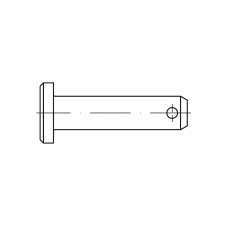 DIN 1444 Штифт 10* 25 цилиндрический, с головкой, сталь, цинк