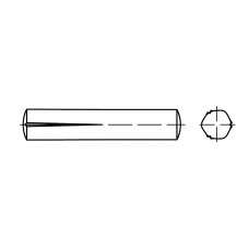 DIN 1472 Штифт 2* 20 установочный, с насечкой, сталь нержавеющая А1