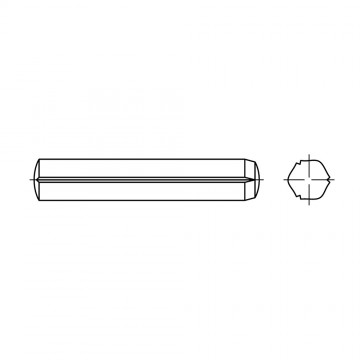 Штифт 6х26 цилиндрический, установочный, сталь DIN 1473
