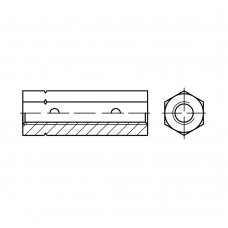 DIN 1479 Гайка 10 стяжная шестигранная UZ, сталь, цинк