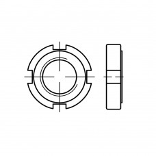 DIN 1804 Гайка 12* 1,5 круглая, сталь