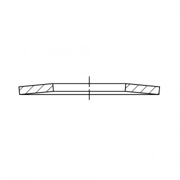 Шайба 12х4,2х0,5 пружинная, тарельчатая, сталь DIN 2093