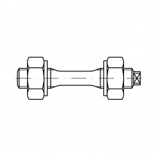 DIN 2510 Шпилька 16* 120 с утонченным стержнем, сталь 1.7709