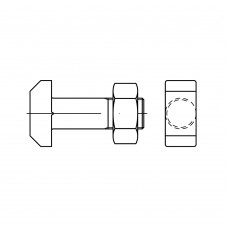 DIN 261 Болт 8* 30 крепления к пазам T-образный, сталь 4.6