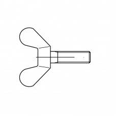 DIN 316 Винт М12* 40 барашек, сталь, цинк