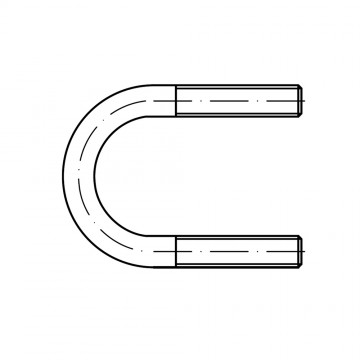 Болт 148 U-образный, сталь нержавеющая А4 DIN 3570