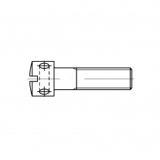 DIN 404 Винт 5* 16 с цилиндрической головкой с радиальными отверстиями, сталь 5.8