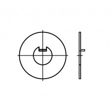 DIN 462 Шайба 62 стопорная с внутренним выступом, сталь