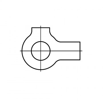Шайба 3,2 стопорная плоская с 2 лапками, сталь DIN 463