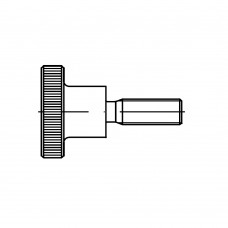 DIN 464 Винт М10* 25 с накатанной головкой, сталь, цинк