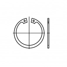 DIN 472 Кольцо 12 стопорное, сталь