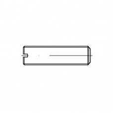DIN 551 Винт М1,6* 3 установочный стопорный, прямой шлиц, плоский конец, сталь