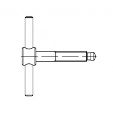 DIN 6304 Винты 10* 60 с перекидной рукояткой, сталь 5.8