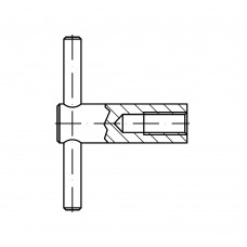 DIN 6305 Ключ 10 с перекидной рукояткой, сталь