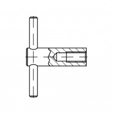 DIN 6305 Ключ 16 с перекидной рукояткой, сталь