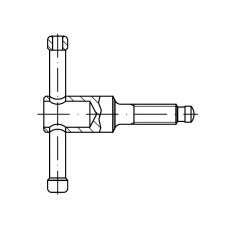 DIN 6306 Винт 16* 90 с перекидной рукояткой, с подвижным зажимным болтом, сталь 5.8