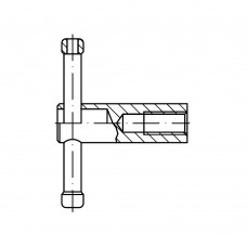 DIN 6307 Ключ 10 с перекидной рукояткой, сталь