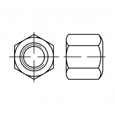 DIN 6330 Гайка 27 шестигранная высокая, сталь 10.9