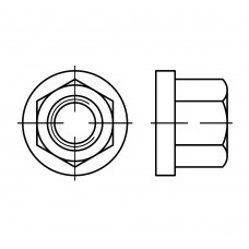 DIN 6331 Гайка 8 шестигранная, высокая, сталь 10.9