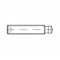 DIN 6332 Шпилька 10* 80 стопорная, сталь 5.8