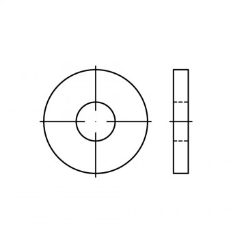 Шайба 13 плоская, усиленная, сталь DIN 6340
