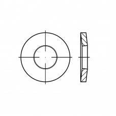 DIN 6796 Шайба 27 зажимная, пружинная, тарельчатая, сталь