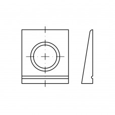 DIN 6917 Шайба 13 косая, сталь