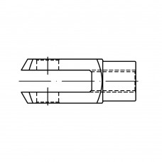 DIN 71752 Шарнир 10* 40 вильчатый, сталь, цинк